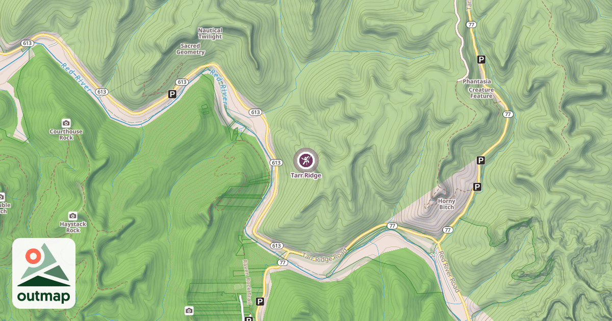 Map of Tarr Ridge