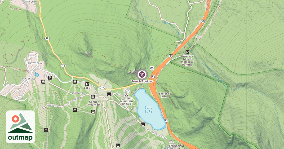 Map of Trench Boulder