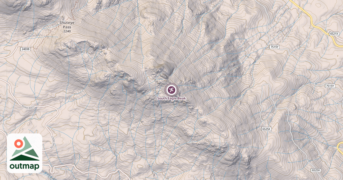 Map of South Eagle Beak