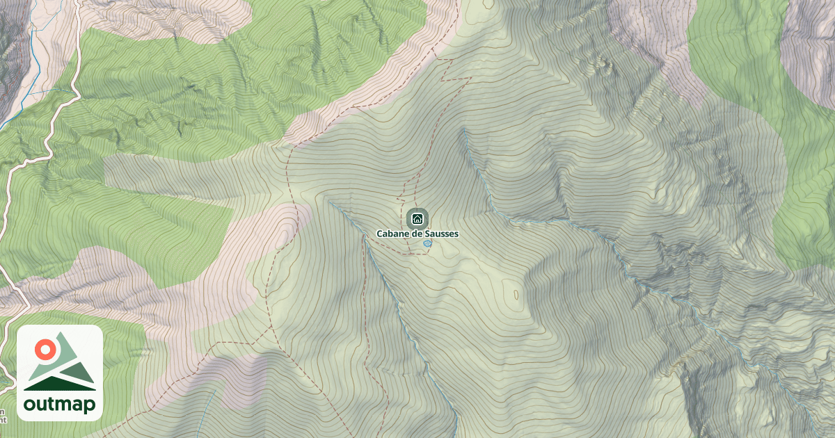 Map of Cabane de Sausses