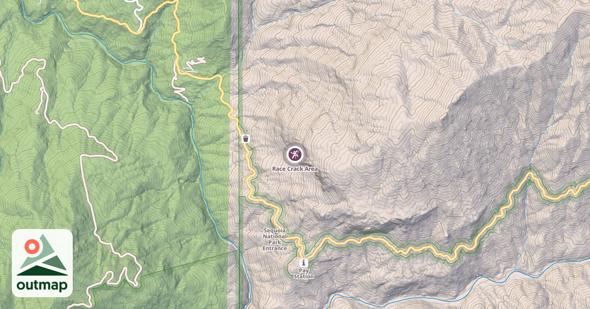Map of Race Crack Area