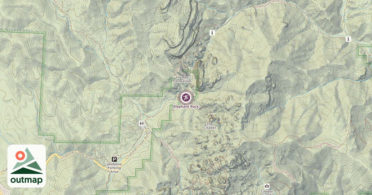 Map of Elephant Rock