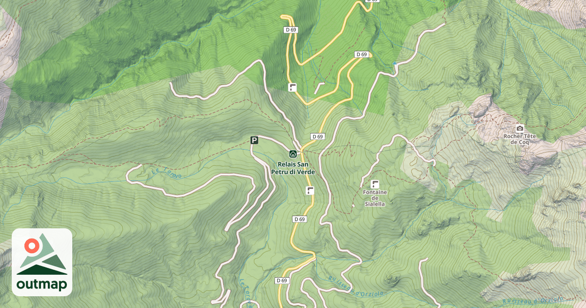 Map of Relais San Petru di Verde