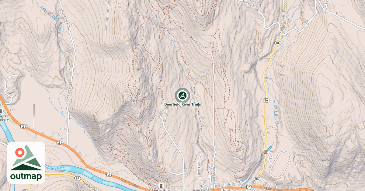 Map of Deerfield River Trails