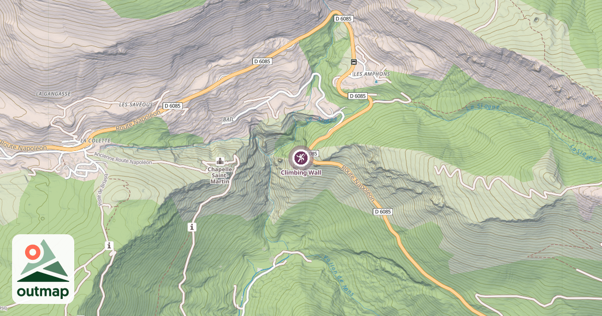 Map of Climbing Wall
