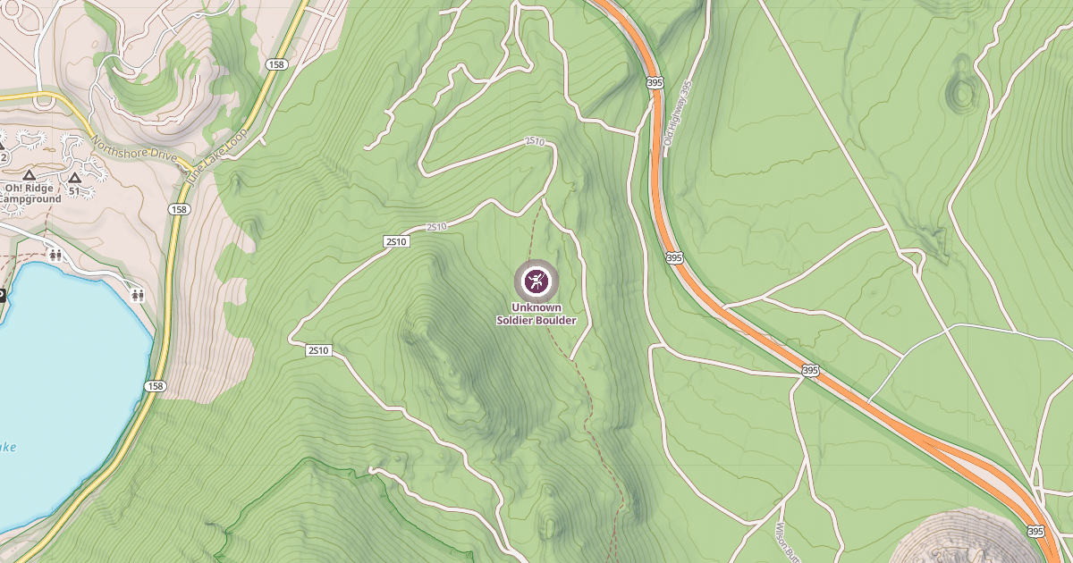 Map preview of Unknown Soldier Boulder