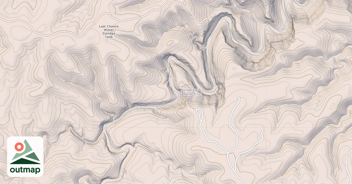 Map of Ein Von Frei "Santa Fe"