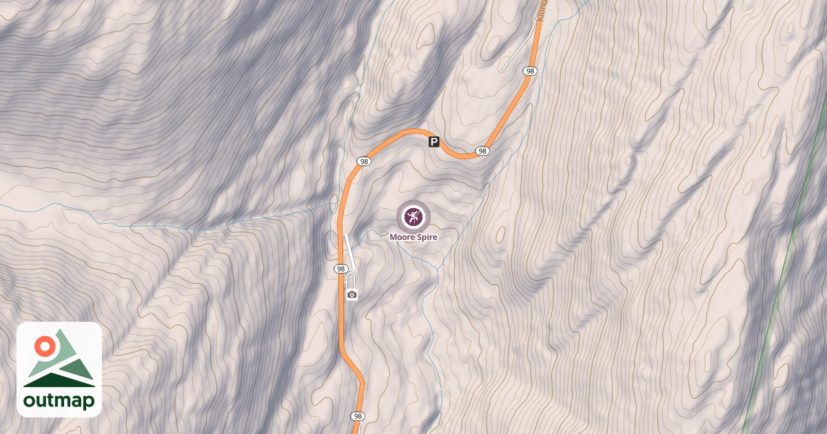 Map of Moore Spire