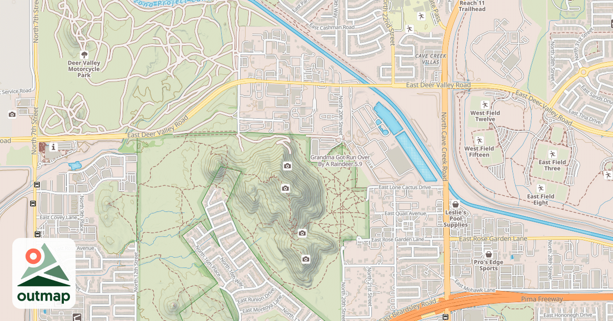Map of Grandma Got Run Over By A Raindeer