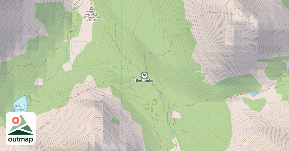 Map of Skoki Lodge