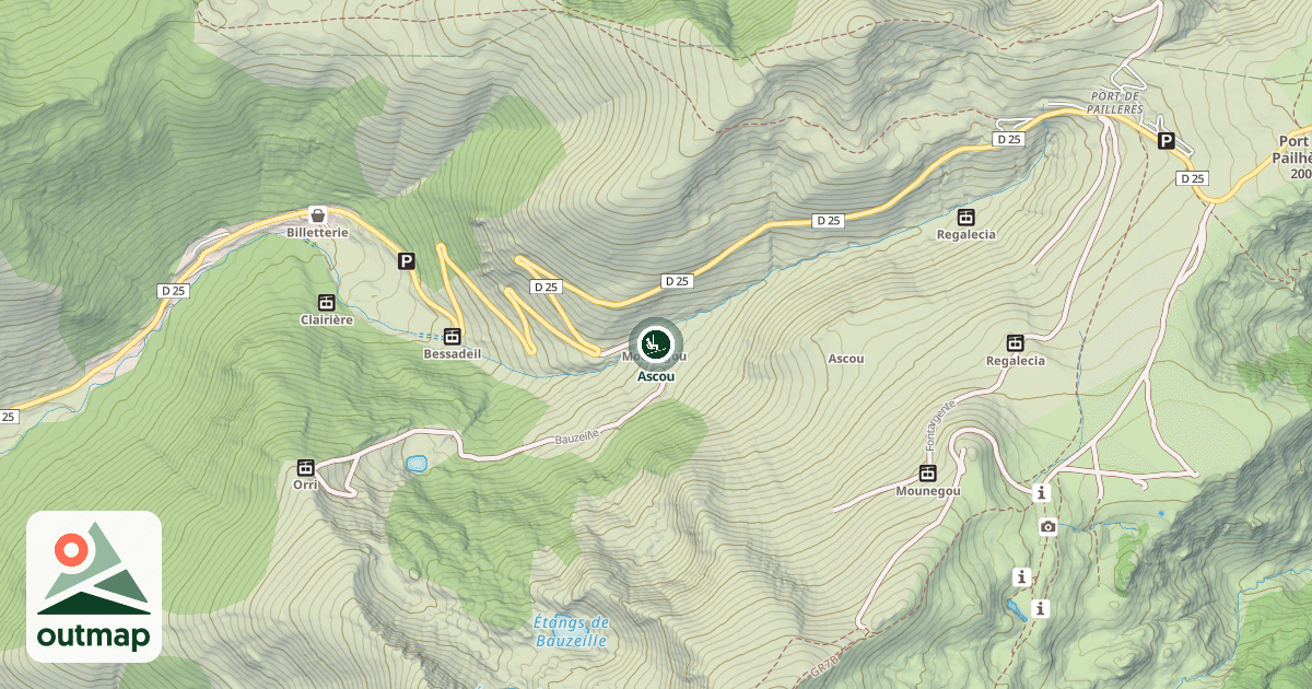 Map of Ascou
