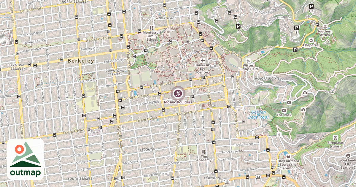 Map of Mosaic Boulders