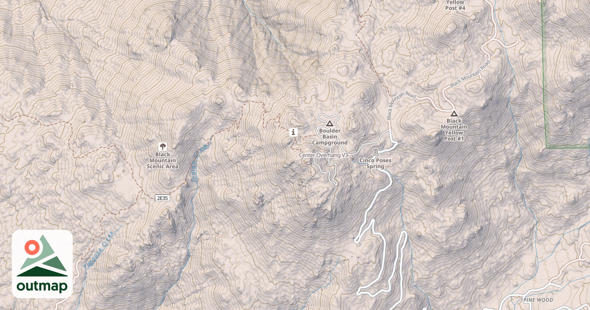Map of Center Overhang