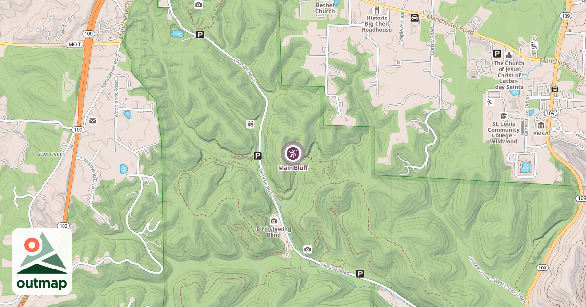Map of Main Bluff