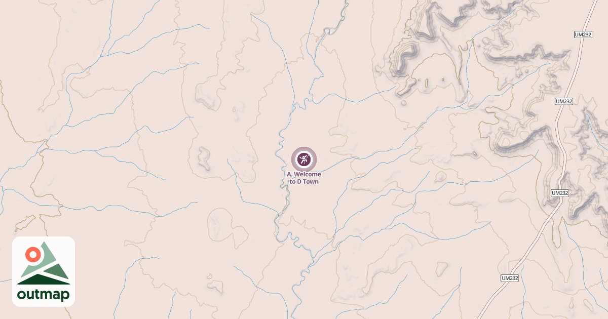 Map of A. Welcome to D Town