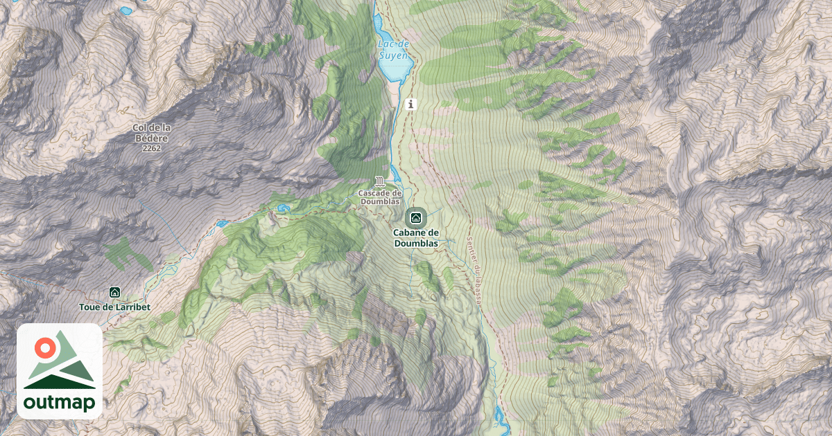 Map of Cabane de Doumblas