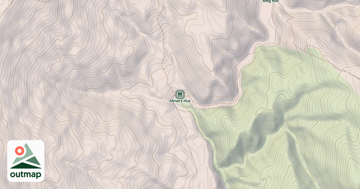 Map of Miners Hut