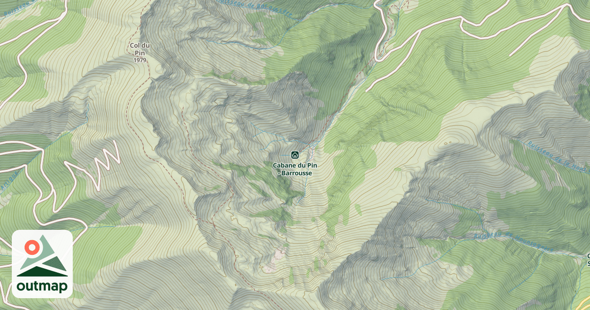 Map of Cabane du Pin - Barrousse