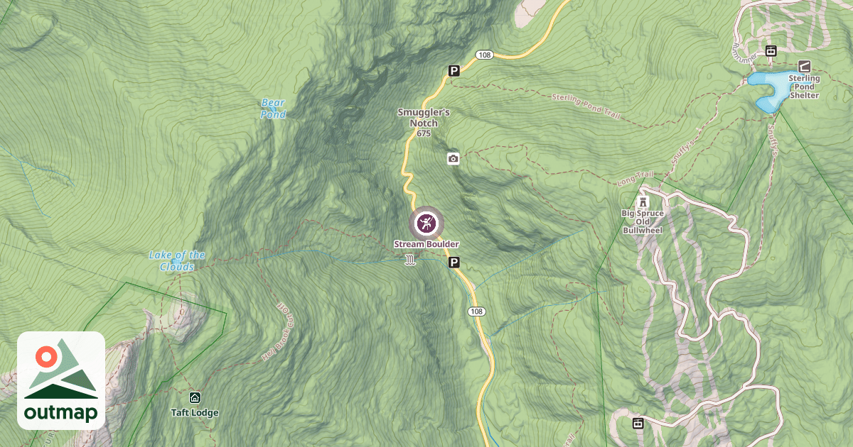 Map of Stream Boulder