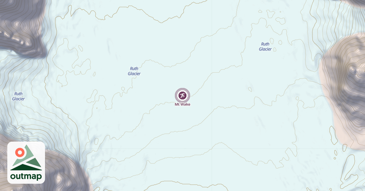 Map of Mt Wake