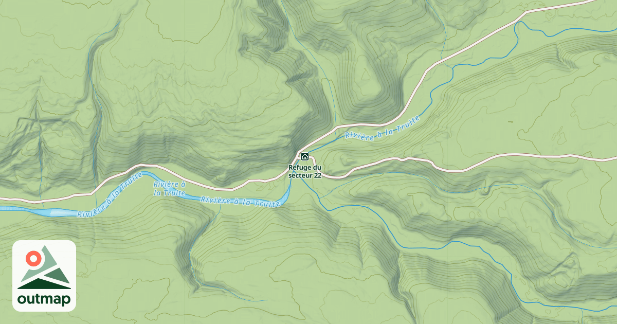 Map of Refuge du secteur 23