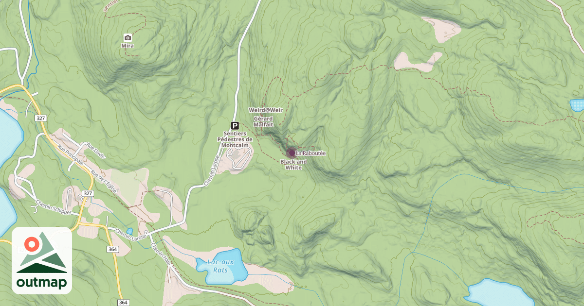 Map of La Raboutée