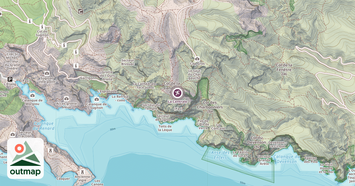 Map of La Centrale