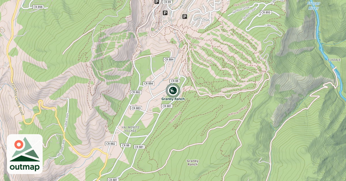 Map of Granby Ranch