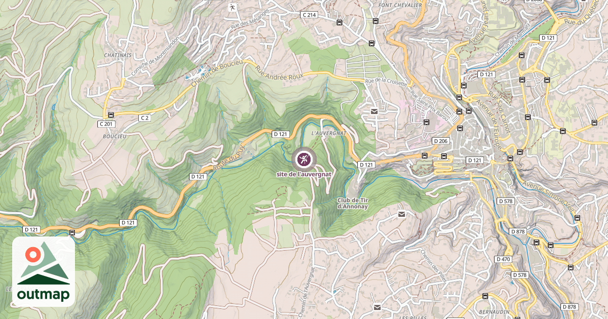 Map of site de l'auvergnat