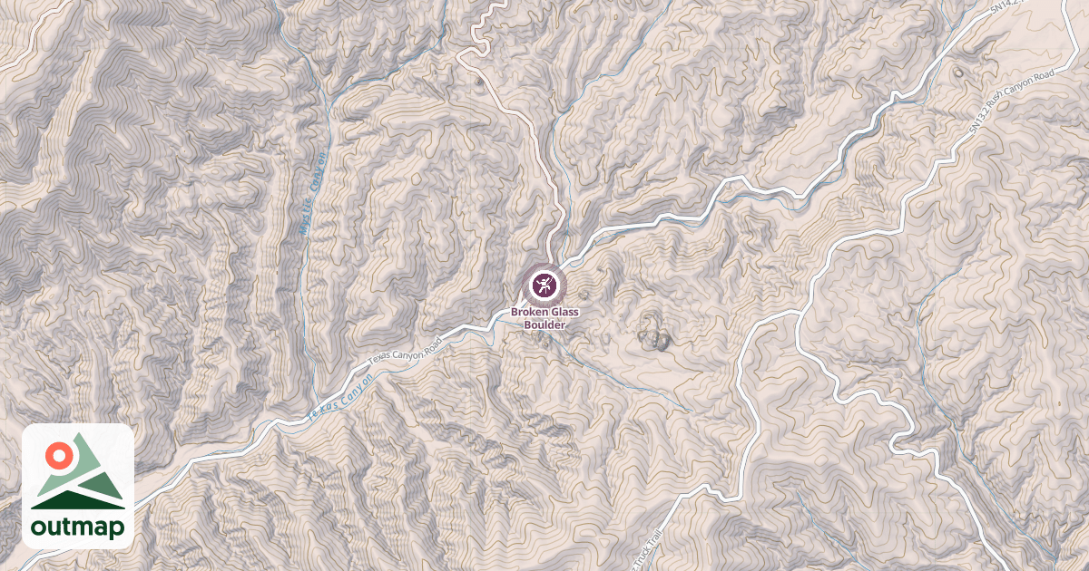 Map of Broken Glass Boulder