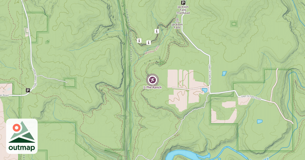 Map of I. The Ranch