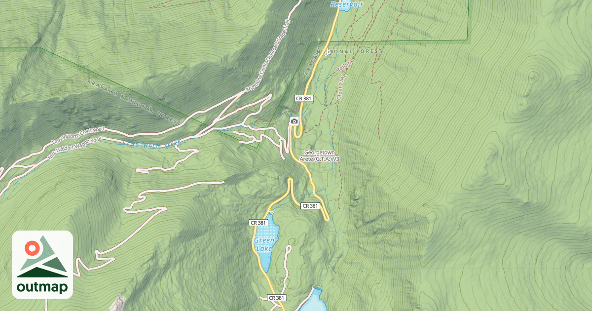 Map of Georgetown Arete (G.T.A.)