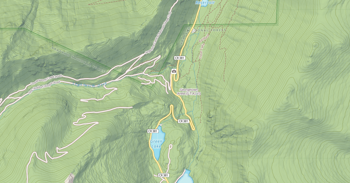 Map preview of Georgetown Arete (G.T.A.)