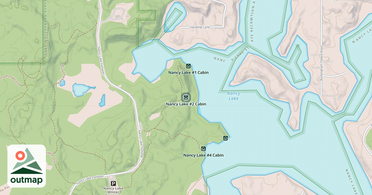 Map of Nancy Lake #2 Cabin in Matanuska-Susitna