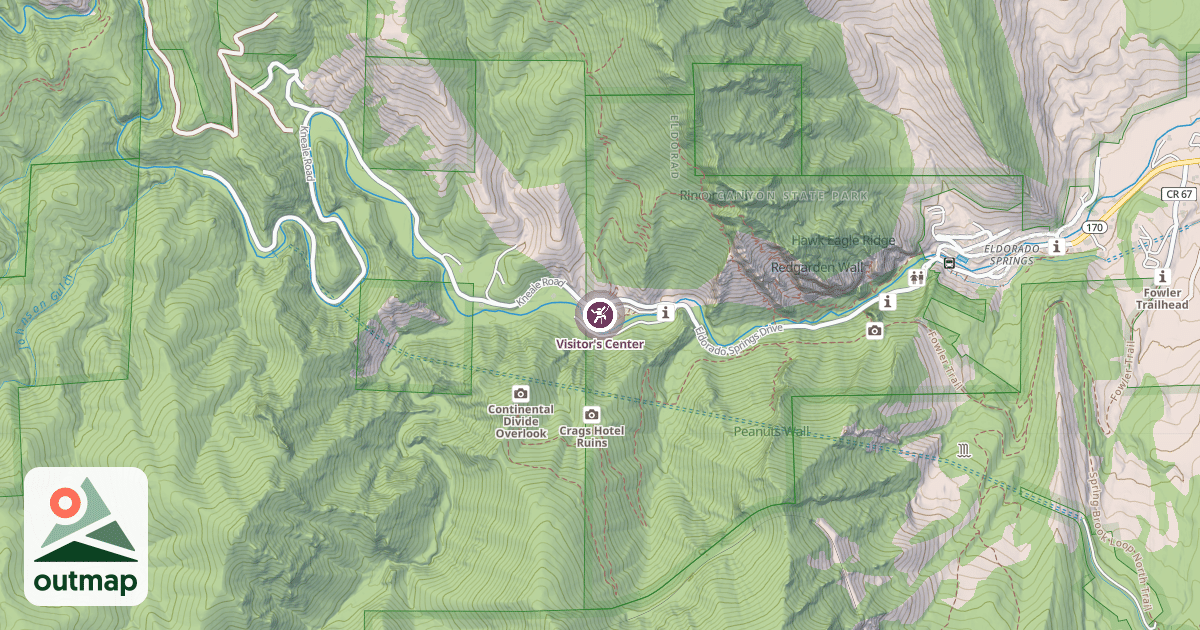 Map of Visitor's Center