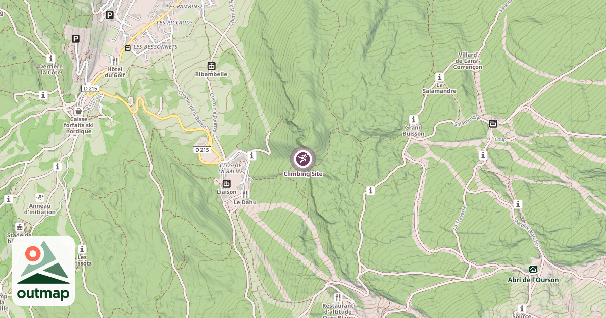 Map of Climbing Site
