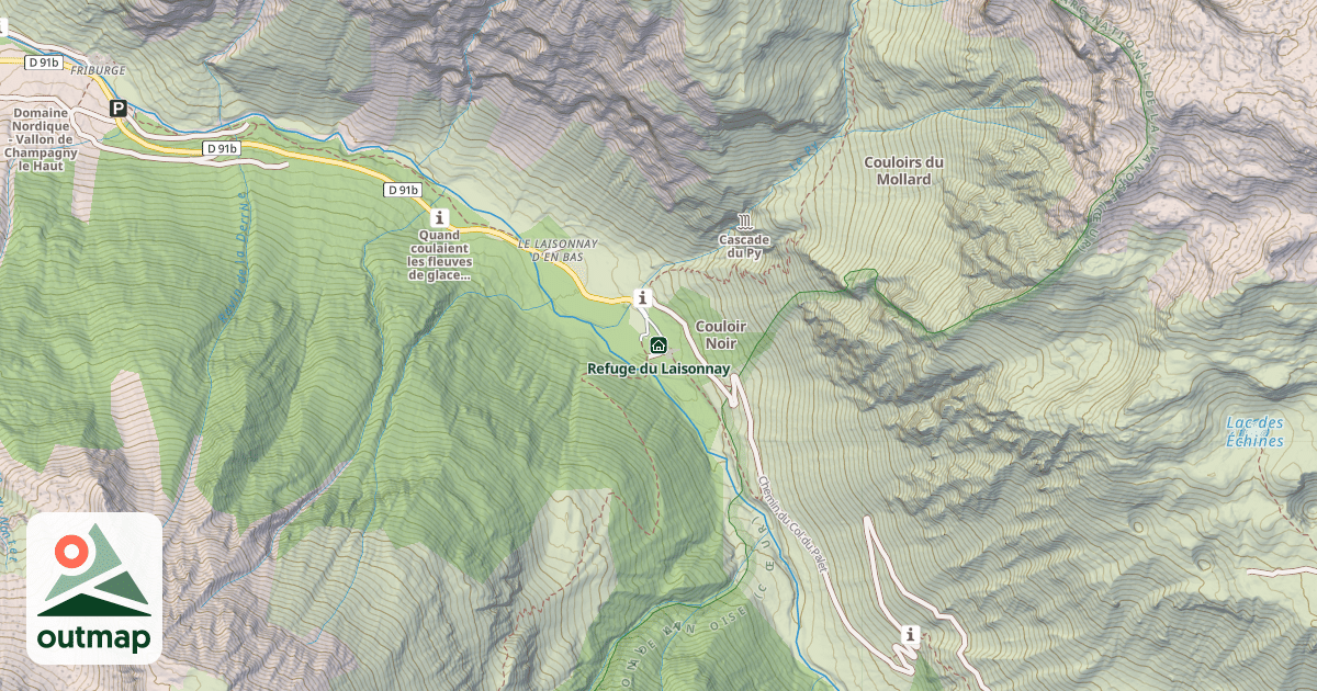 Map of Refuge du Laisonnay