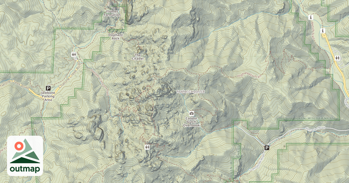 Map of Feather Canyon