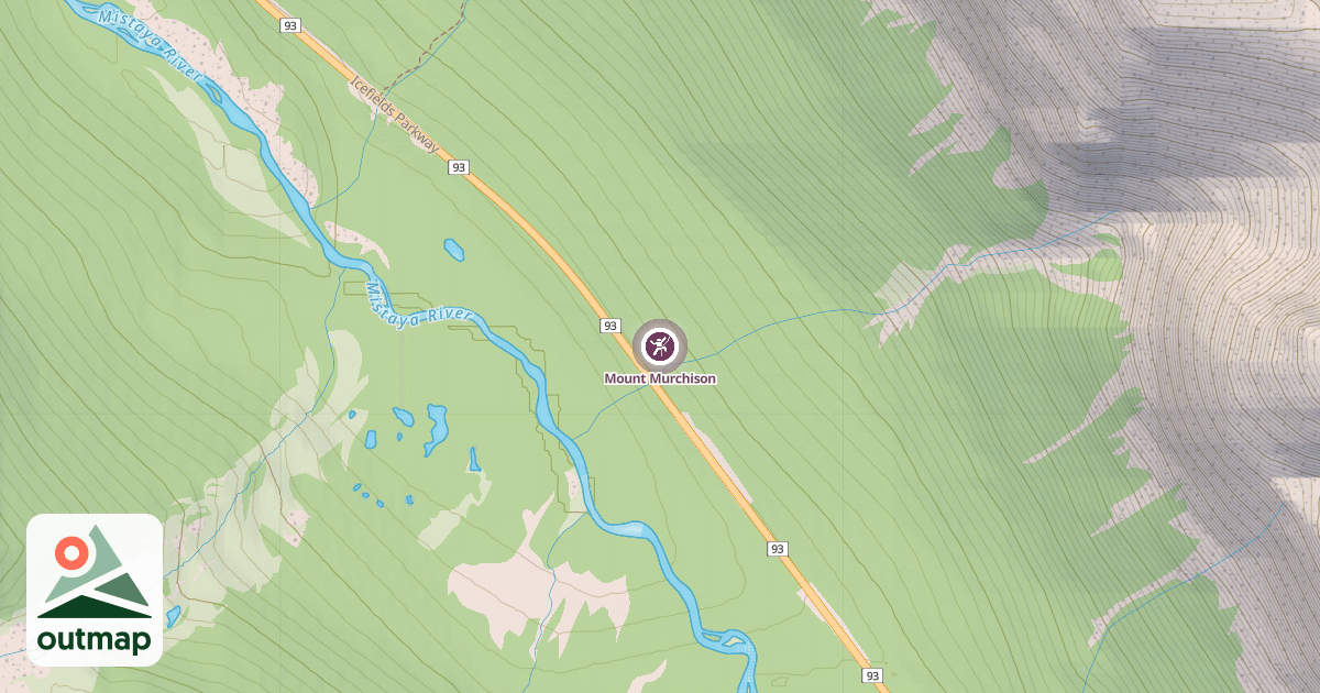 Map of Mount Murchison