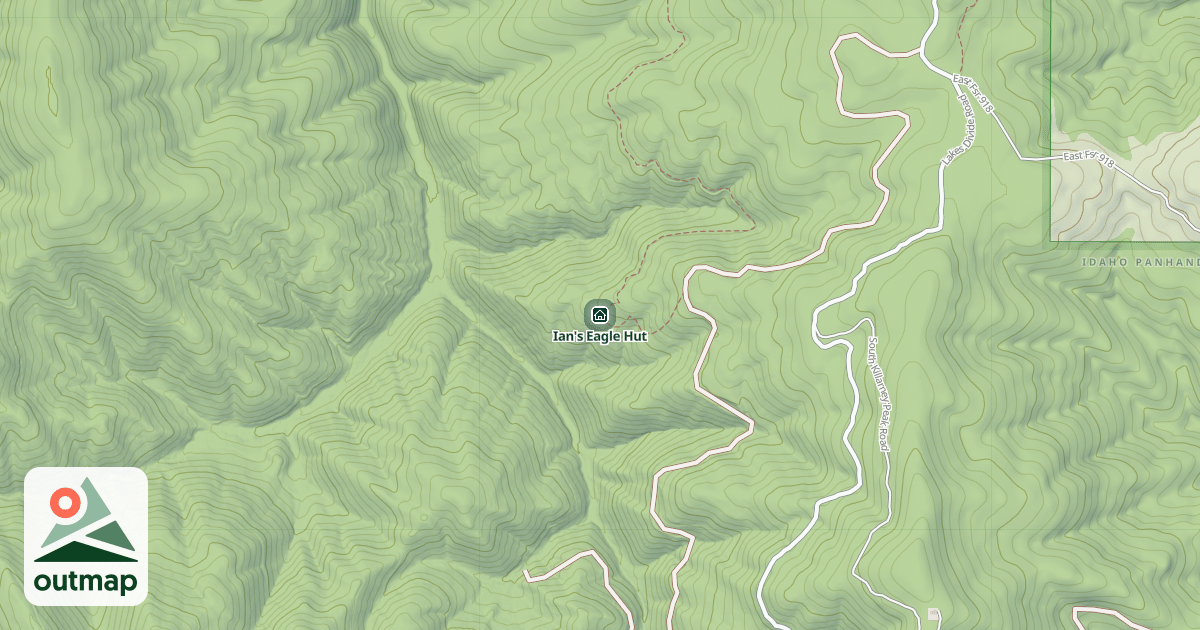 Map of Ian's Eagle Hut