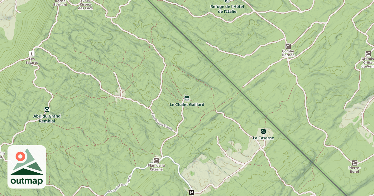 Map of Le Chalet Gaillard