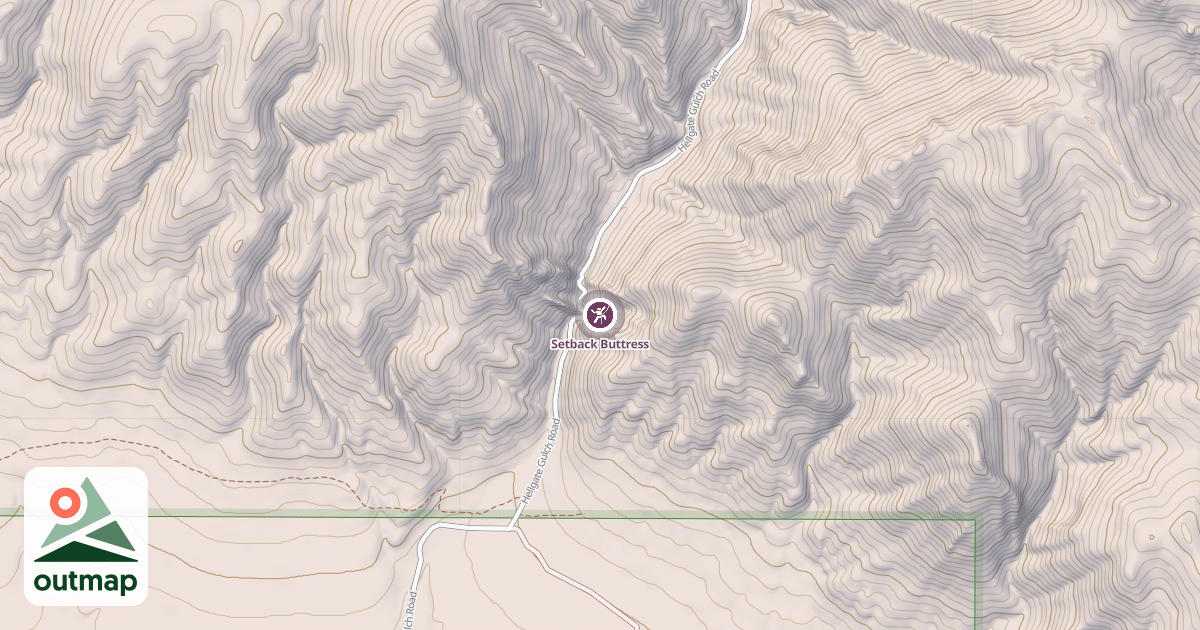 Map of Setback Buttress
