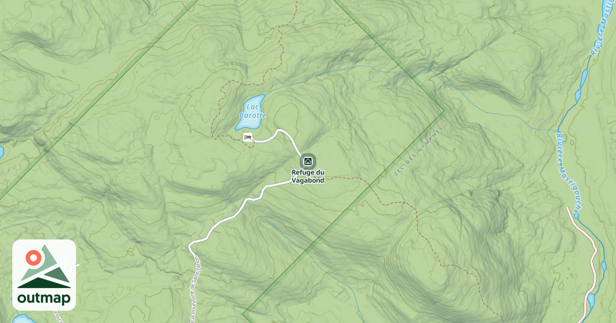 Map of Refuge du Vagabond