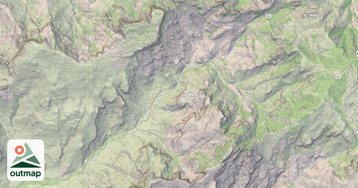 Map of Cabeza del Murcielago
