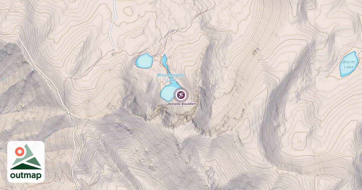 Map of Lakeside Boulders
