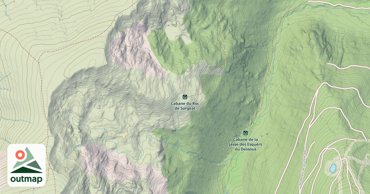 Map of Cabane du Roc de Sorgeat