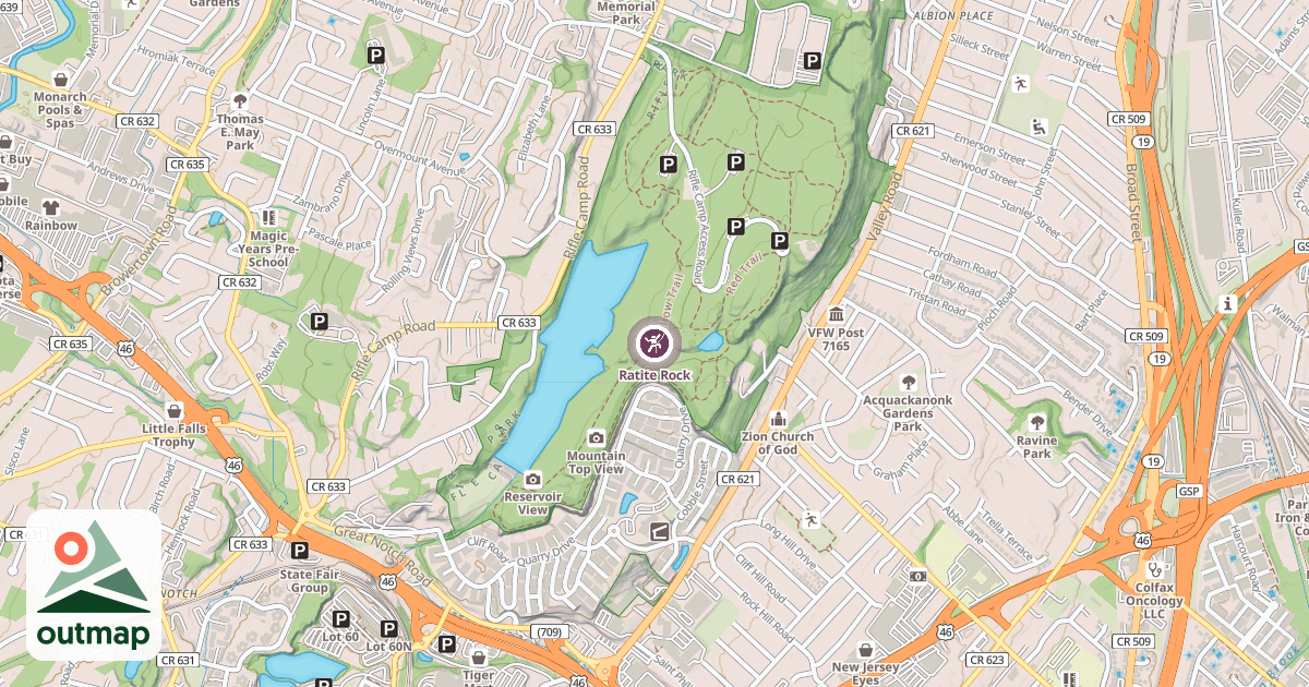 Map of Ratite Rock