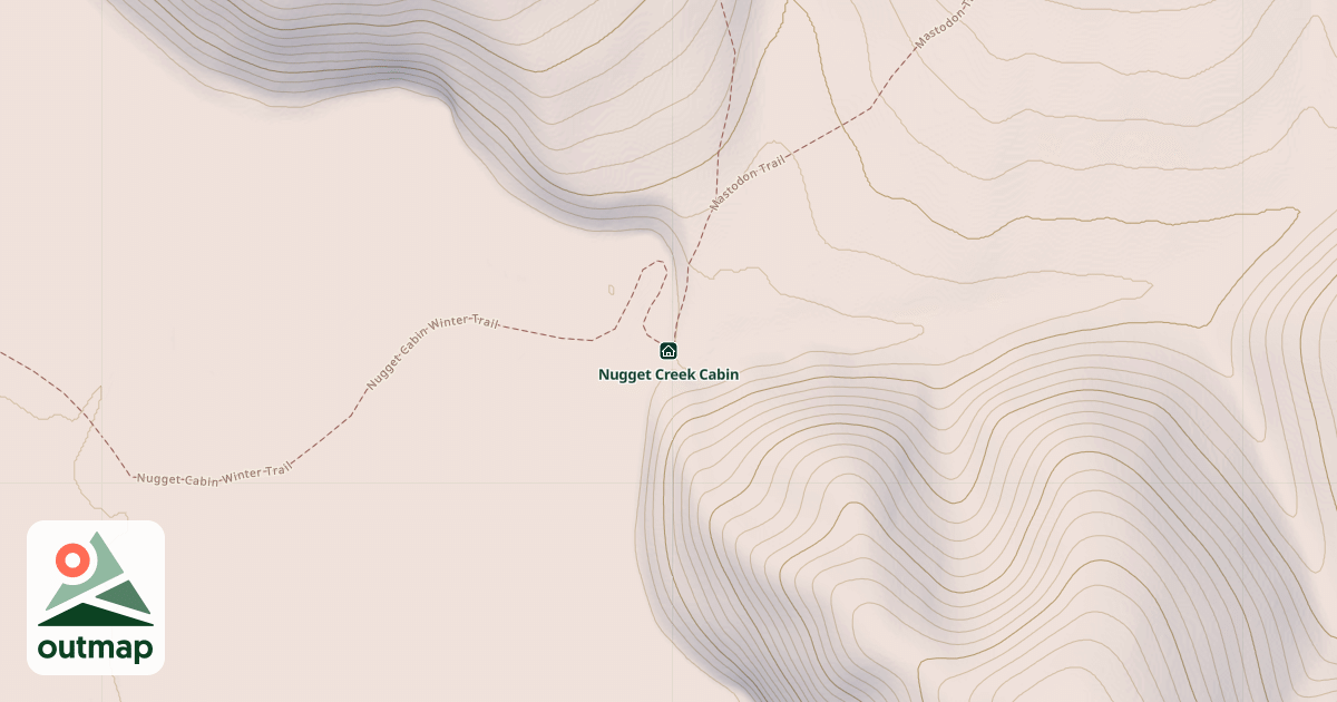 Map of Nugget Creek Cabin