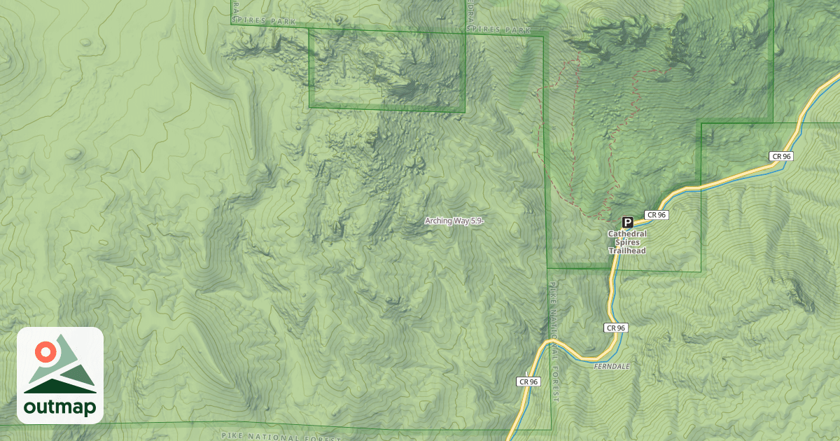 Map of Arching Way