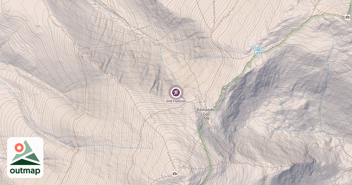 Map of 2nd Flatiron